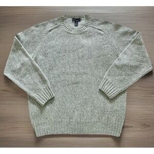 BLUMARINE Uomo Designer Made in Italy Wool Blend Speckled Sweater Gray‎ Unisex M